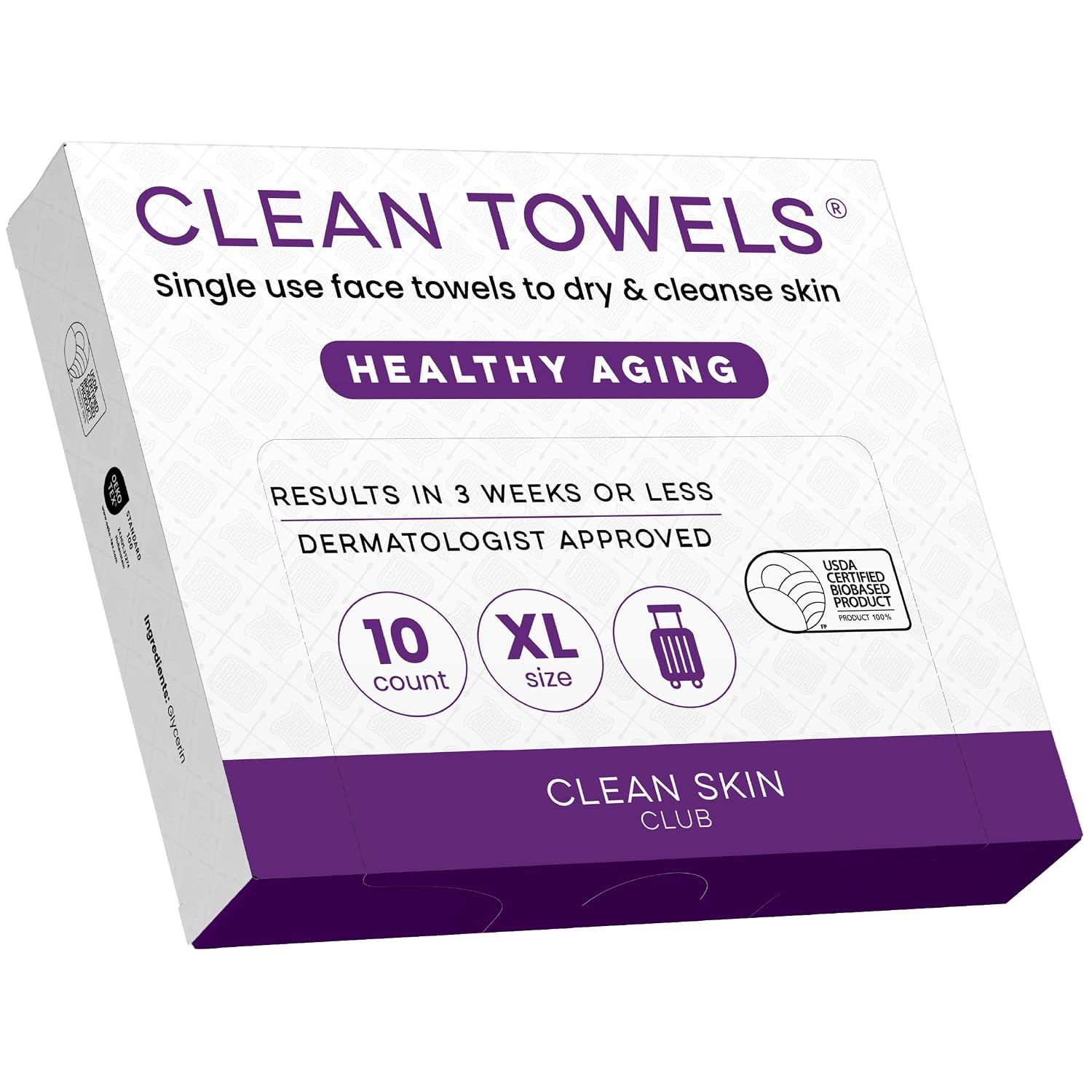 Xl Skincare - Anti-Aging Disposable Face Towels XL, Travel
