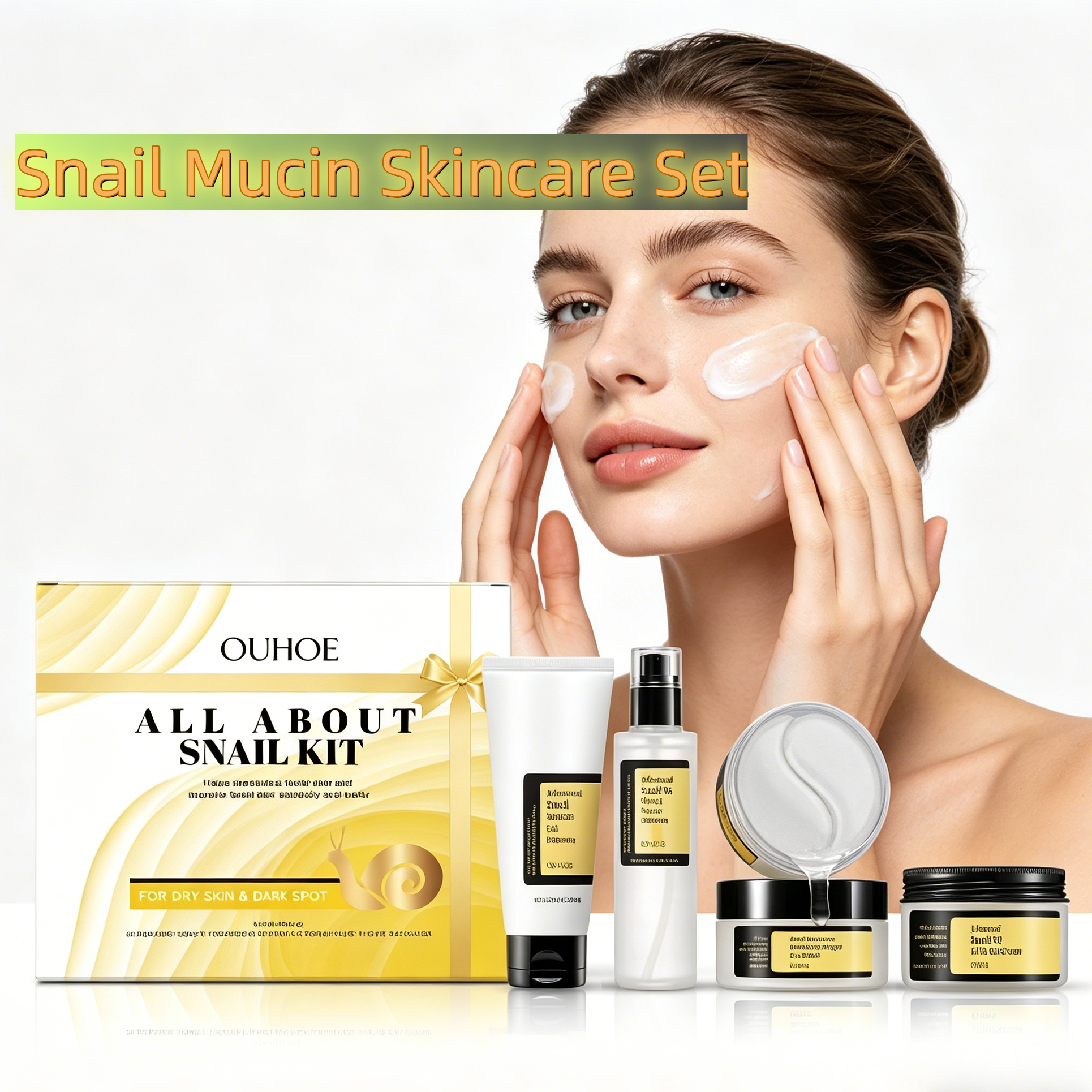 Skincare Routine - Snail Mucin Skincare Set-Complete 4-Step Glow