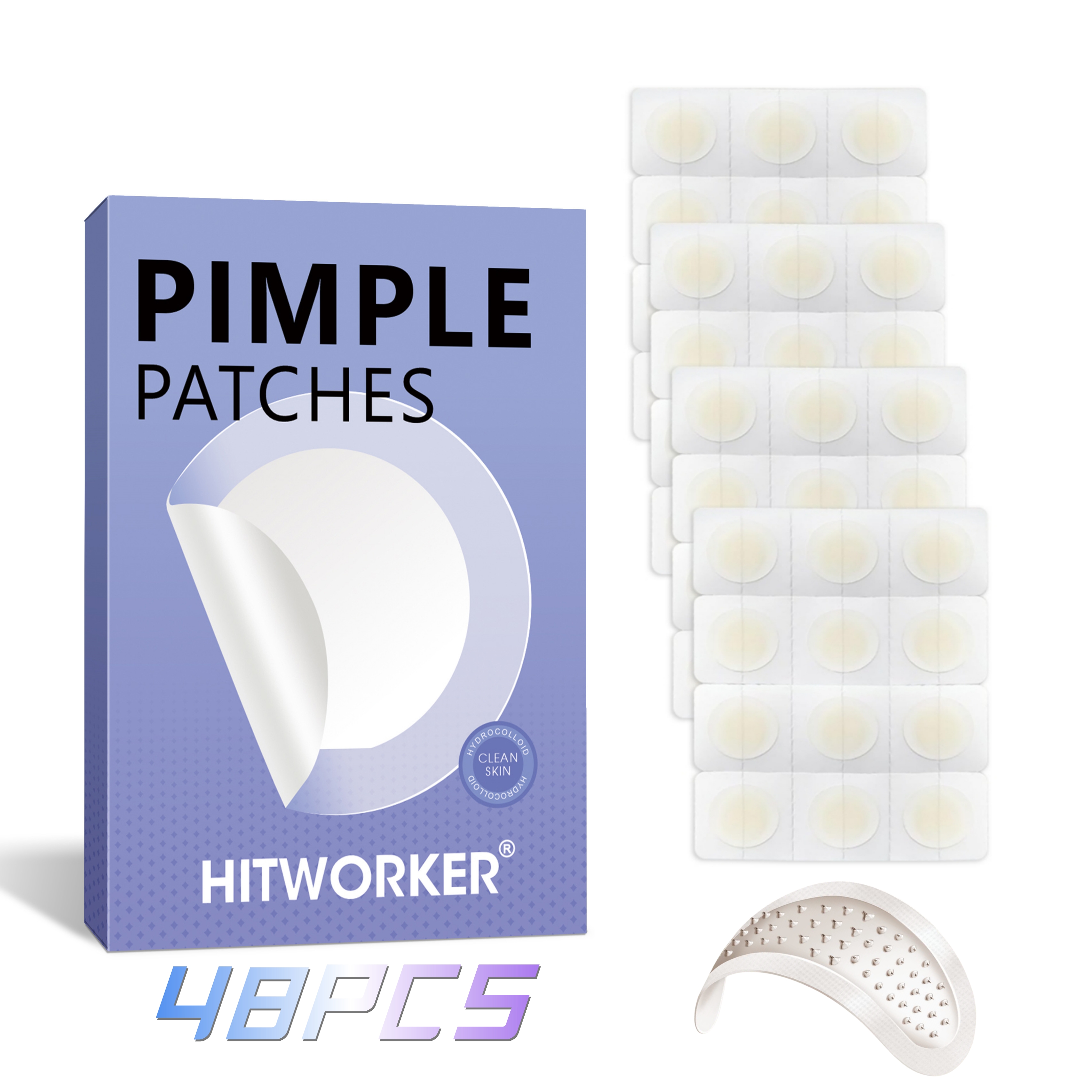 Skincare Acne - 12/48 hydrocolloid individually packaged acne patches