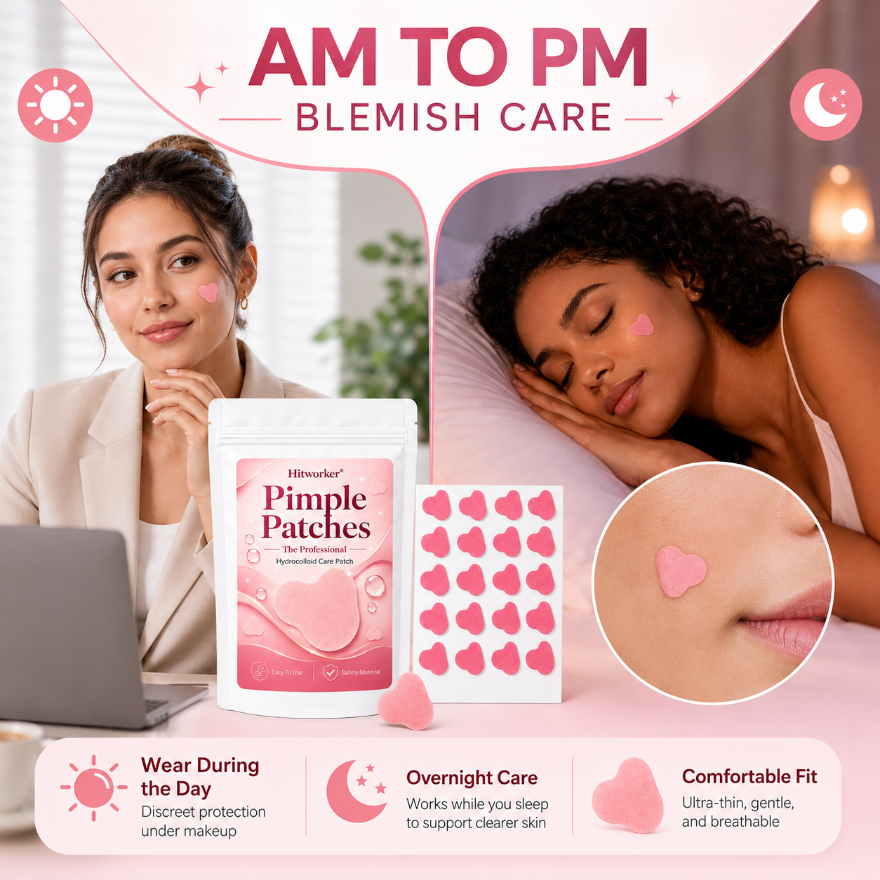 Pink Hydrocolloid Pimple Patch – обзор и цена Skincare Acne