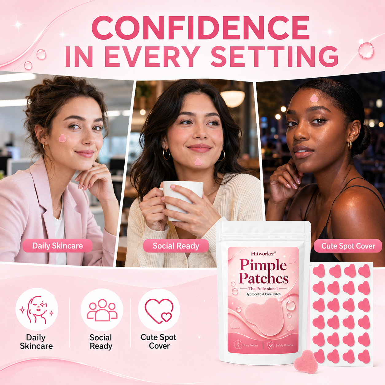 Pink Hydrocolloid Pimple Patch – обзор и цена Skincare Acne